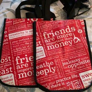 Lululemon bags . Small